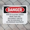 Signmission Risk Of Electric Shock More Than One Danger Sign, Plastic, 10in W x 7in L, 2PK OS-2PACK-DS-P-710-L-1696 - alternate 8